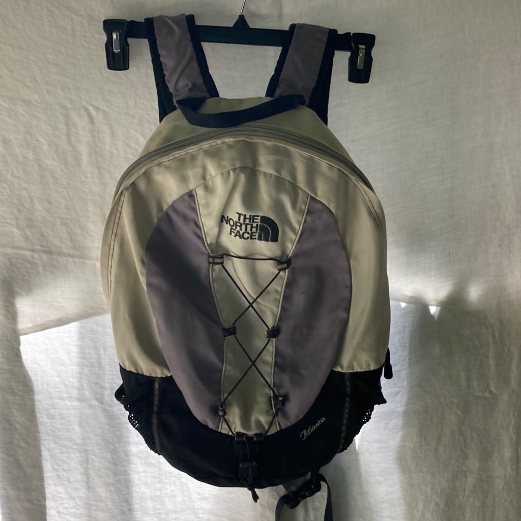 The North Face Black And Gray Backpack